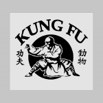 Kung Fu čierne tepláky s tlačeným logom